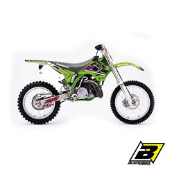 BLACKBIRD KOMPLET NAKLEJEK (OKLEIN) KAWASAKI KX 125/250 1994-1998 DREAM 5 KOLOR ZIELONY CZARNY