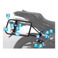 Stelaż kufrów bocznych Lock it Yamaha FZ 6 Fazer S2 2007 - 2010 Hepco Becker | 6504520 00 09