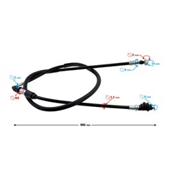 Linka sprzęgła do motoroweru Ranger Barton Classic