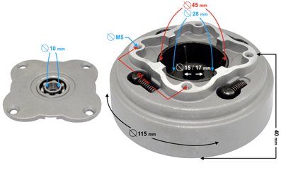 Sprzęgło do motoroweru Barton Fighter 139FMB Motorower biegowy