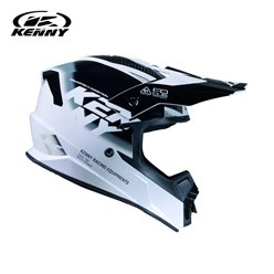 Kask Cross/Enduro Track Graphic Focus Black czarny/biały L Kenny Racing | 261-0303021-5633