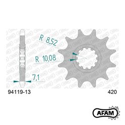 Zębatka przednia 13 Silnik Minarelli AM6 ŁAŃC. 420 AFAM | 94119-13