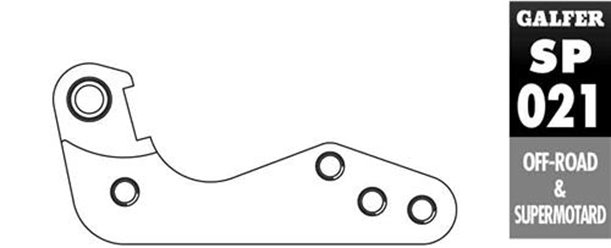 GALFER ADAPTER TARCZY HAMULCOWEJ 270MM KTM DO 2009, BETA RR 4T 05-12, HUSGVARNA CR 125 00-04, BMW G 450X 08-