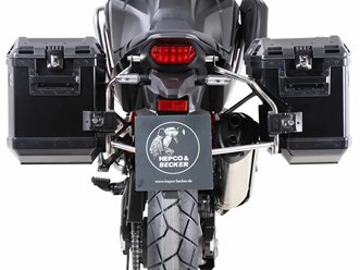 Stelaż kufrów bocznych XplorerCutout + kufry Xplorer Honda CRF 1100L Africa Twin 2019-2021 Hepco Becker | 6519521 00 22-01-40