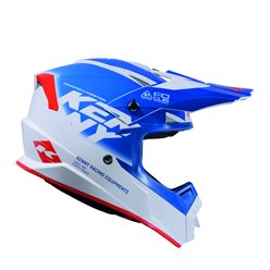 Kask Cross/Enduro Track Graphic Focus Patriot biały/niebieski / czerwony XL Kenny Racing | 261-0303021-5728