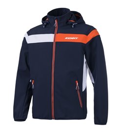 Kurtka przeciwdeszczowa Softshell Racing Niebieski/Biały / Pomarańczowy L Kenny Racing | 251-7806015-56