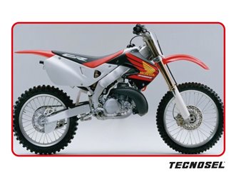 Komplet naklejek/oklein Honda CR 125, 250R Replica OEM Honda BLACKBIRD | E21V04
