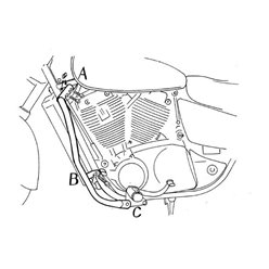Gmole silnika Honda VT 1100 C2 Shadow 1995 - 2000 Hepco Becker | 501111 00 02