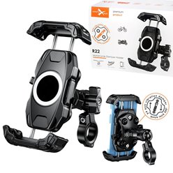 Antywibracyjny uchwyt na telefon na kierownicę motocykla i roweru R22 | UCH000247