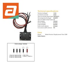 Dze Regulator Napięcia Harley-Davidson (ESR851) | 2348-01