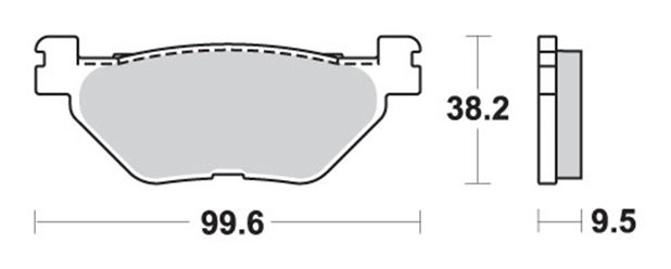 Klocki hamulcowe KH319/2 STREET EXCEL/RACING SINTER KOLOR ZŁOTY