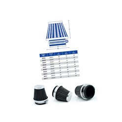 Filtr powietrza stożkowy chromowany (32x60x50mm) MIW | M5010