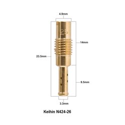 Dysza wolnych obrotów Keihin typ N424-26 średnica #50 1 szt. ProX | 46.F050/1