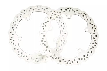 Tarcza hamulcowa przód BMW R 1200/1250 GS/ADV, 1300 GS (320x181x4,8mm) (5x14,0mm) Wave (Zestaw dwóch tarcz hamulcowych o powiększonej średnicy z adapterami) | NG1046XK28