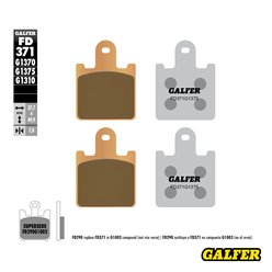 GALFER KLOCKI HAMULCOWE KH417/4 SPIEK METALICZNY (ZŁOTE) SPORT