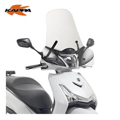 Szyba akcesoryjna Kappa SYM HD 300 Piaggio Medley 125 150 iGet Kymco People S 300 49x66cm przeźroczysta | 7057AK