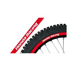 Komplet naklejek na felgi Honda Racing, czerwone Blackbird | E5068R/60