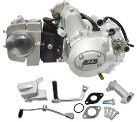 Silnik BTS poziomy 152FMI, 125cc 4T, 4-biegowy manual, srebrny