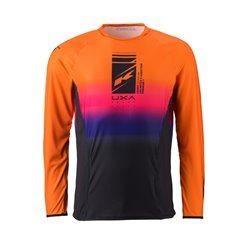 Koszulka Cross/Enduro Titanium Premium Orange Czarny/Niebieski L Kenny Racing | 241-3301011-5648