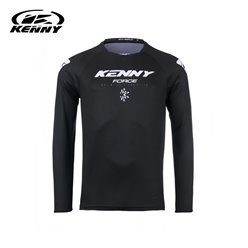 Koszulka Cross Enduro Force Solid Black Czarny/Biały XXL Kenny Racing | 251-3504011-5809