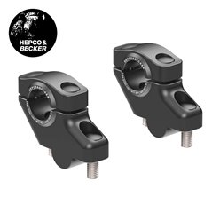 Podwyższenie kierownicy z przesunięciem czarne Kawasaki Z7 Hybrid Fi22,2mm, wysokość 25mm Hepco&Becker | 42402560 00 01