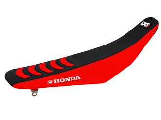 BLACKBIRD POKROWIEC / POSZYCIE NA SIEDZENIE HONDA CRF 250R 2014-2017, CRF 450R 2013-2016 DOUBLE GRIP 3, KOLOR CZARNY CZERWONY
