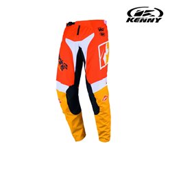 Spodnie cross/enduro Force Beach Dust Orange/Biały S (30) Kenny Racing | 261-6104013-3006