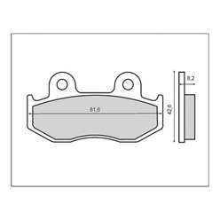 Klocki hamulcowe KH323/2 (Organic) Brenta | BR3190