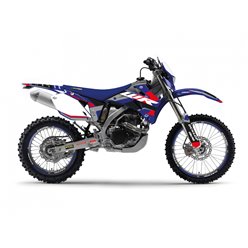 Komplet naklejek (oklein) Yamaha WR 250F, WR 450F Dream 5 Niebieski Czarny Blackbird | E2234AB