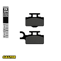 GALFER KLOCKI HAMULCOWE KH302 PÓŁMETALICZNE (KX65 PRZÓD)