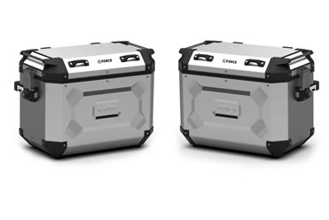 Kufry boczne aluminiowe 37L K'Force Monokey Cam Side srebrne 2 szt. Kappa | KFR37APACK2