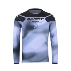 Koszulka Cross Enduro Force Fog Neon Green Czarny/Szary XXXL Kenny Racing | 251-3504011-5905