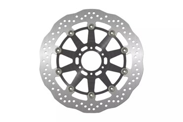 Tarcza hamulcowa przód Aprilia Drosoduro 900/TUONO660, Moto Guzzi V7,V85,V9,V100, Benelli TNT, TORNADO (320X64X4,5MM) (6X8,5MM) WAVE PŁYWAJĄCA (ŚRODEK ALUMINIOWY) | NG1597XG