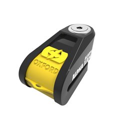Blokada tarczy hamulcowej z alarmem Alpha XA14 PIN 14mm czarny/żółty fluo Oxford | LK218