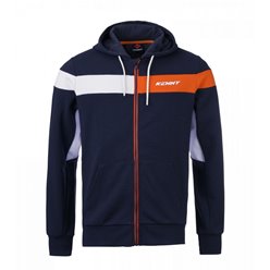 Bluza z kapturem Racing Niebieski / Pomarańczowy/Biały XL Kenny Racing | 251-4601040-57