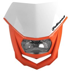 Lampa przednia Model Halo Biały/Pomarańczowy Polisport | 8657400038