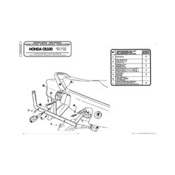 Stelaż kufra centralnego Honda CB 500 bez płyty Kappa | K2500