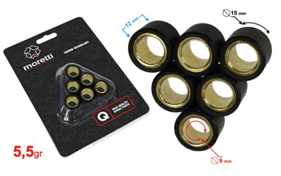 Rolki wariatora (5.5gr) do skutera 2T