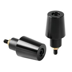 Ciężarki kierownicy uniwersalne czarne alu Ø17-23mm SU-2 LAMPA | 90317