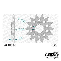 Zębatka przednia 14 SAMOOCZYSZCZAJĄCA KTM SX/EXC ŁAŃC. 520 AFAM | 73301+14