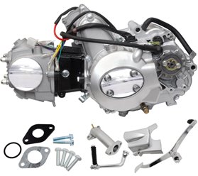 Silnik poziomy 139FMB, 50cc 4T, 4-biegowy manual, srebrny