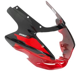 Obudowa reflektora czarno-czerwona do motoroweru Barton Sprint 2