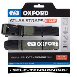 Pasy transportowe Atlas B-CLIP 26mm x 1.2m 2 szt. zielone khaki Oxford | OX320
