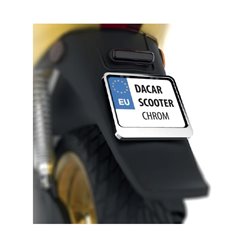 Ramka pod tablicę rejestracyjną Skuter Chrom BIKETEC | R0190