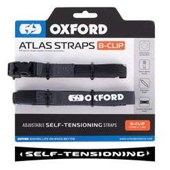Pasy transportowe Atlas B-CLIP 17mm x 1.2m 2 szt. szare Oxford | OX313