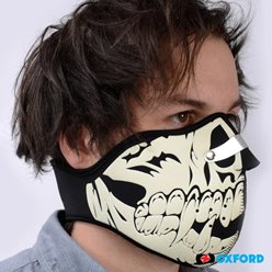 Oxford Maska neoprenowa pod kask Fluorescencyjna Czaszka | OX629