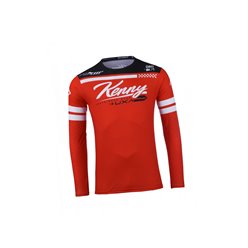 Koszulka Cross/Enduro Kenny Racing Track Dirt Red Czerwony/Biały/Czarny L | 251-3403011-5627