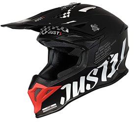 Kask JUST1 J39 ROCK red white black matt XXL