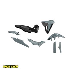 Komplet plastików z siedzeniem Revolution Honda XL 750 TRANSALP Szary/czarny Racetech | KITALP-GR0-024