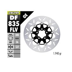 GALFER TARCZA HAMULCOWA PRZÓD HARLEY-DAVIDSON (300X56X5) PŁYWAJĄCA (ROUND FLOATING) | DF835FLV